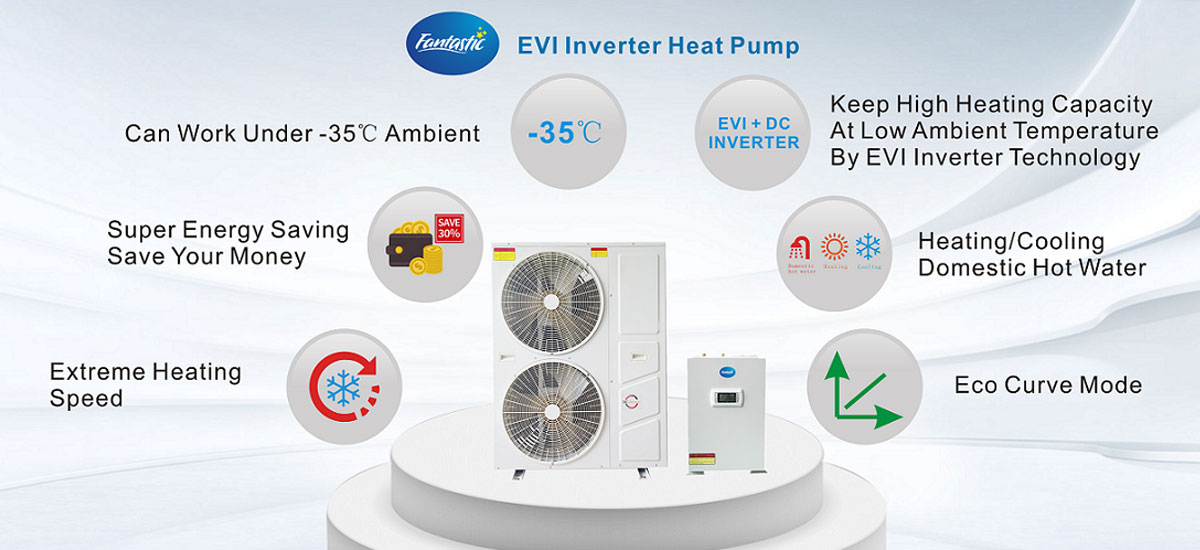 R290 / R32 DC Inverter EVI Air to Water Heat Pump Core Strengths