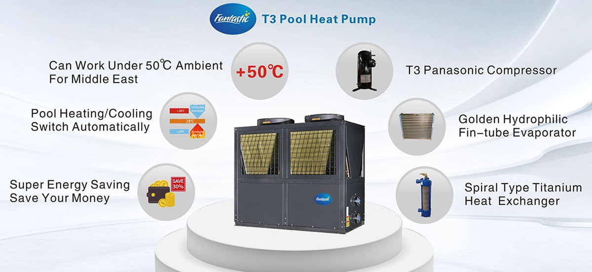 T3 Swimming Pool Air Source Heat Pump Core Strengths