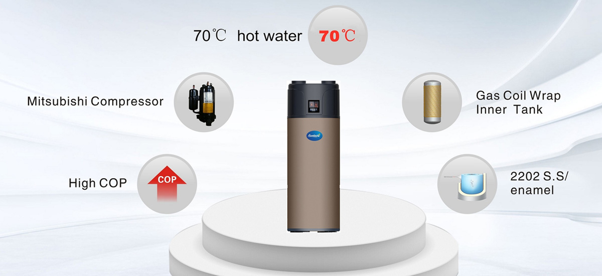 All-in-One Air Source Heat Pump Water Heater Core Features