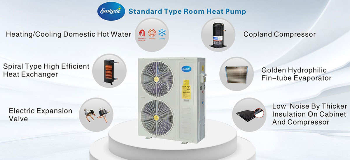 Residential Air-to-Water Heat Pump Heater / Chiller Core Strengths